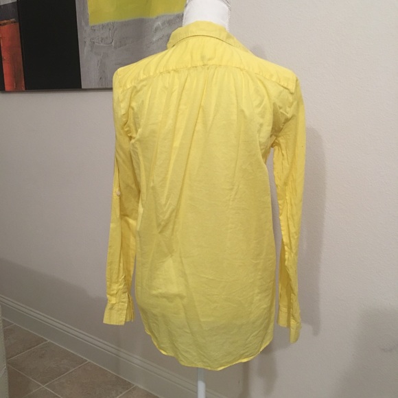 Loft - Yellow Popover Buttoned Top - Picture 4 of 5